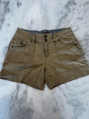 Khaki Utility Women's Shorts - Casual Everyday Short size 10